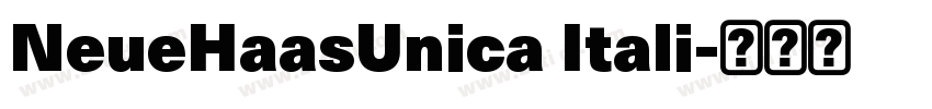 NeueHaasUnica Itali字体转换
